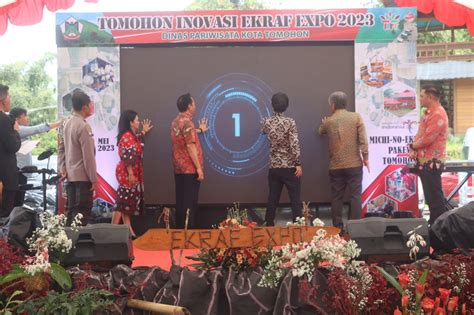 Launching Inovasi Ekraf Expo 2023 Walikota Caroll Jadikan Tomohon