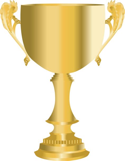 Golden Trophy Award Cup Celebration Symbol Transparent Png