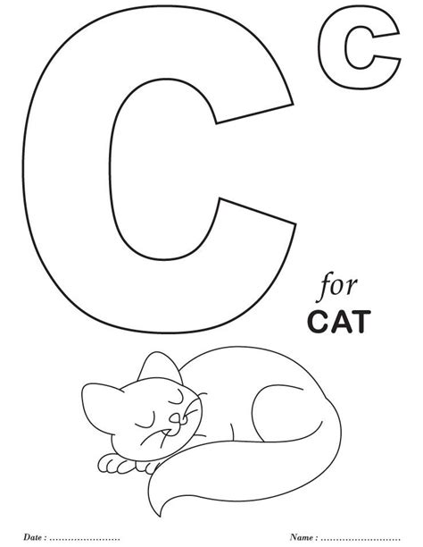 Printables Alphabet C Coloring Sheets Free Printable Printables