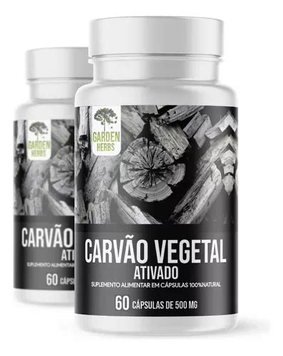 Carv O Vegetal Ativado Em C Psulas De Mg Potes Parcelamento