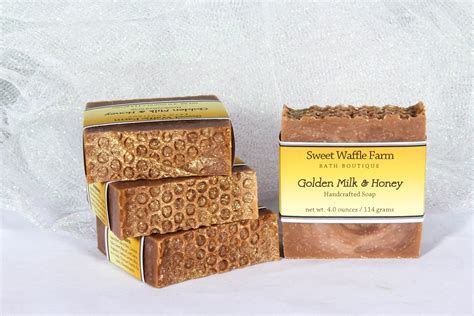 Golden Milk And Honey Luxury Soap Sweet Waffle Farm