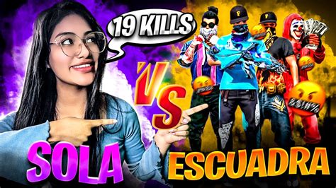 NO CREERÁS COMO HICE 19 KILLS EN ESTA PARTIDA JUGANDO SOLA VS ESCUADRA