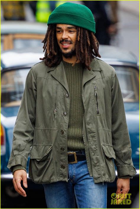 Kingsley Ben-Adir Gets Into Character as Bob Marley While Filming ...