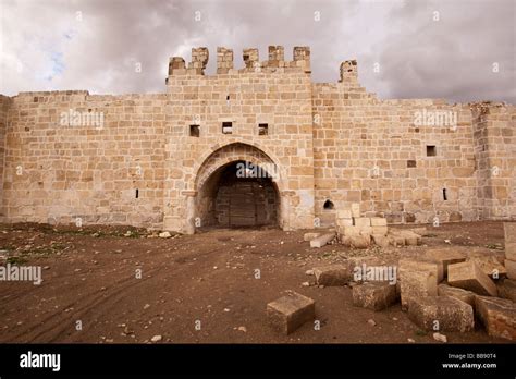 Ancient Caravan Stop Under Renovation Along The Silk Road In Central