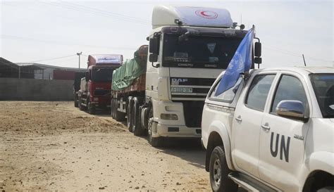 Truk Truk Bantuan Kemanusiaan Mulai Masuk Gaza Foto Liputan