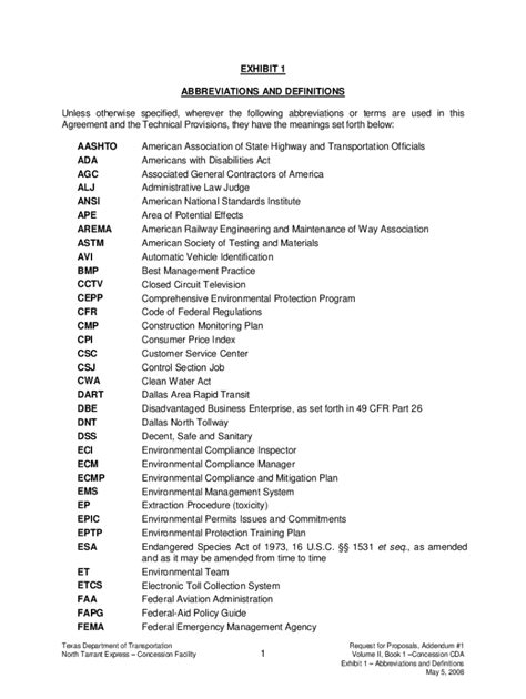 Fillable Online Ntp Rfp Addendum Cda Concession Exhibit North