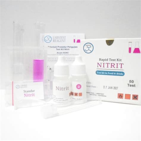 Jual Reagen Test Kit Nitrit No Alat Uji Cepat Nitrit Nitrite Rapid