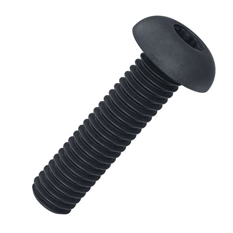 Buy M4 X 6mm T20 Torx Button Screws ISO 7380 Black Stainless Steel