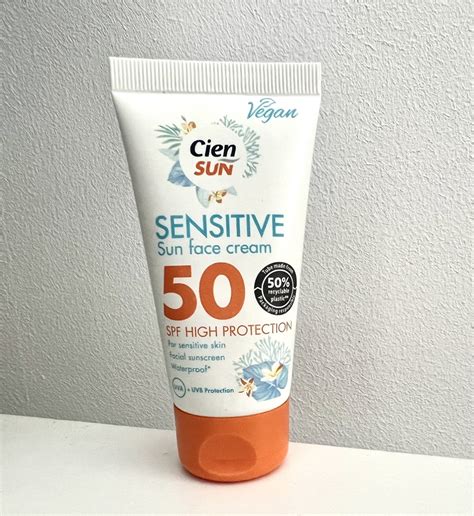 Cien Sun Sensitive Sun Face Cream SPF 50 Krem Do Opalania Do Twarzy