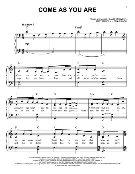 Easy Christian Songs On Piano For Beginners : Praise And Worship Sheet ...