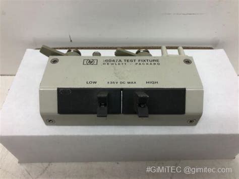 HP AGILENT KEYSIGHT 16047A LCR IMPEDANCE TEST FIXTURE FOR AXIAL RADIAL