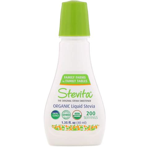 Stevita Organic Liquid Stevia 135 Fl Oz 40 Ml Iherb