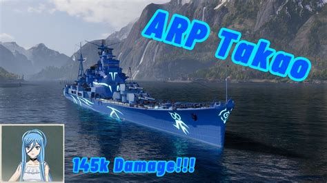 Arp Takao K Damage Na World Of Warships Youtube