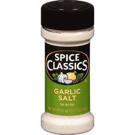 Spice Classics Garlic Salt 5 7 Oz Pantry Cannata S