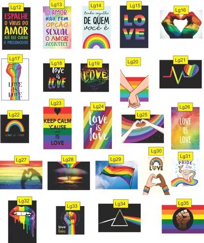 Kit Plaquinhas A Sua Escolha Orgulho Lgbtqi Mebuscar Brasil