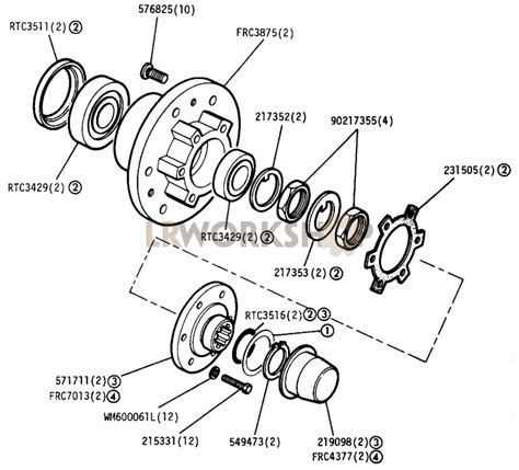 Front Hub Assembly 109in V8 Find Land Rover Parts At Lr Workshop