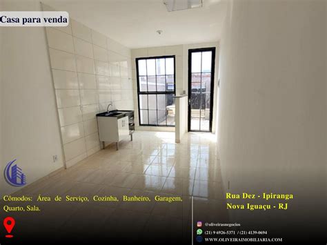 Casa para Venda Nova Iguaçu RJ bairro Ipiranga 1 dormitório 1