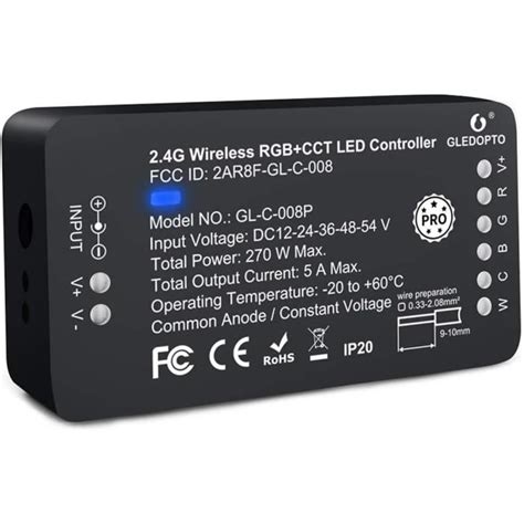 Zigbee Contrôleur RGBCCT PRO Version ZigBee 3 0 RGBWW bande LED Light