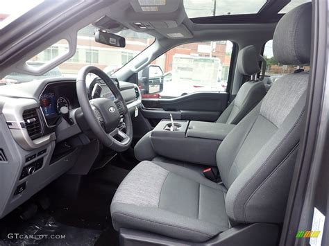 Medium Dark Slate Interior 2022 Ford F150 XLT SuperCrew 4x4 Photo ...