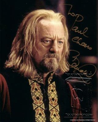 Bernard Hill King Théoden signed photo