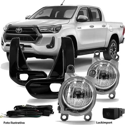 Kit Farol De Milha Hilux 2021 2022 Full Led Bt Mod Original