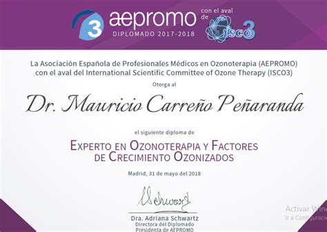 Ozonoterapia Madrid DR MURICIO CARREÑO Ozonoterapia en Madrid