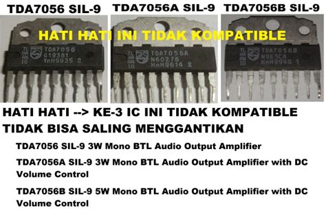 Tda Tda A Tda B Sil Btl Audio Amplifier Ic Lazada Indonesia