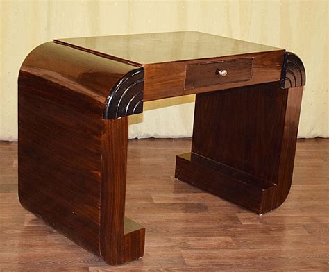 Stylowe Biurko ART DECO Ciemny Orzech 120 X 63 Cm 14689277362 Allegro Pl