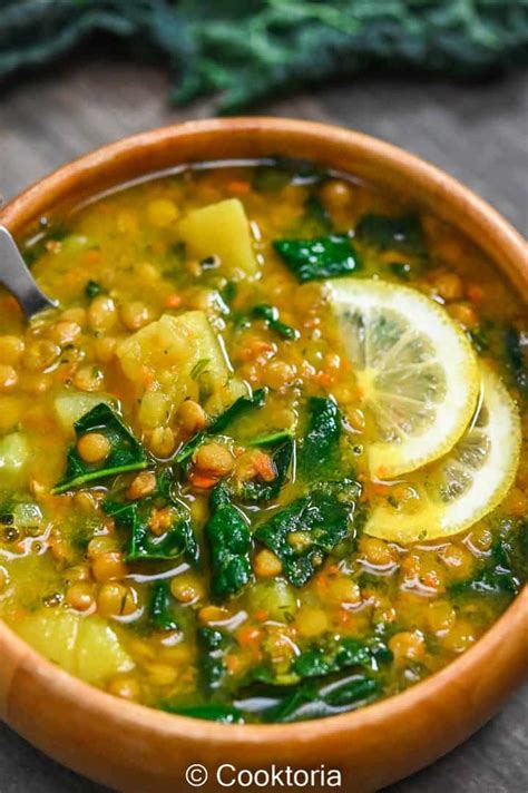 Lentil and Kale Soup | COOKTORIA