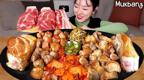 육즙 대폭발 제주식 근고기 통목살 Vs 지리산 흑돼지 오겹살🥩 마무리는 자글자글 돼지김치짜글이🤭 ㅣ삼겹살 먹방 Pork