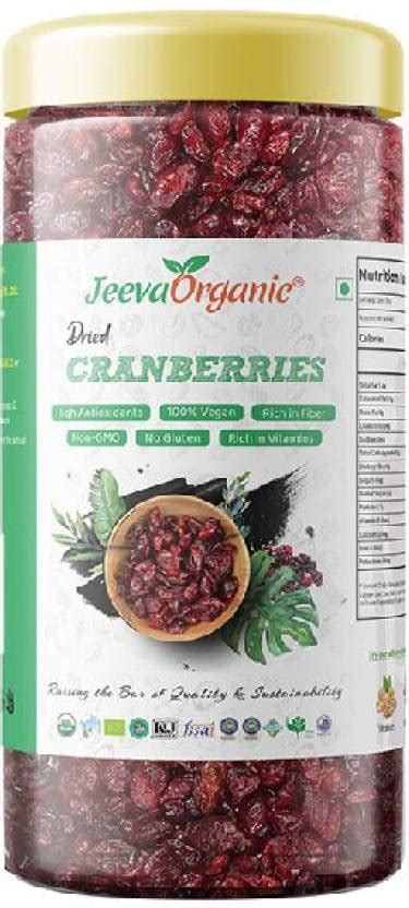 Jeeva Organic Private Limited Premium Dried Cranberries Cranberries