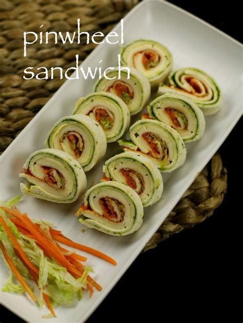 Pinwheel Sandwich Recipe Veg Pinwheel Sandwich Recipe