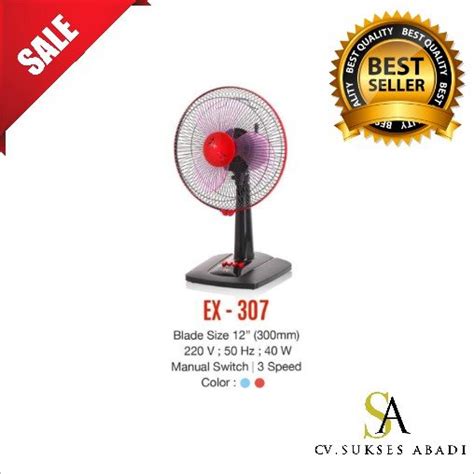 Jual Maspion EX 307 Desk Fan Kipas Angin Meja 12Inch 30 Cm Surabaya Di