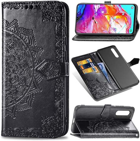 Samsung A70 Leather Casewallet Cell Phone Case Galaxy A70luckyandery Pu Leather Case Wallet