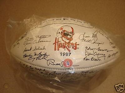 1997 Nebraska Cornhuskers Autographed Football | #44923522