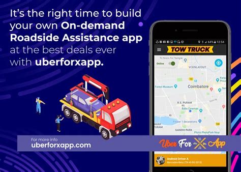 Uber For Tow Trucks App On Demand Roadside Assistance App Towing