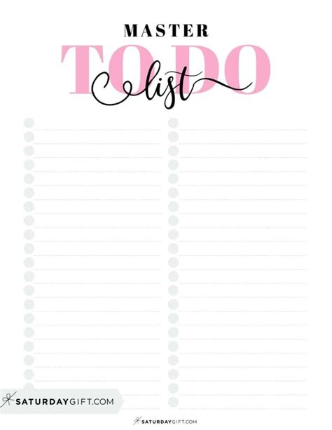 To Do List Template 29 Cute And Free Printable To Do Lists