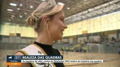 Jornal do Almoço SC Blumenau Ex jogadora de vôlei rainha da