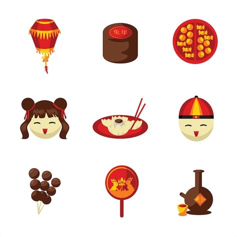 Premium Vector Chinese New Year Icon Set