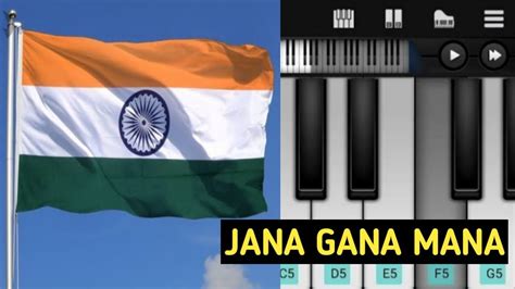 How To Play Jana Gana Mana National Anthem Easy Mobile Piano Tutorial By Piano Lovers