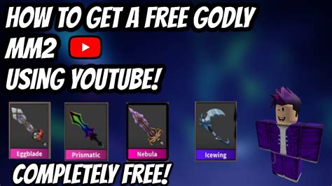 Mm2 How To Get Free Godlys Using Youtube Murder Mystery 2 Youtube