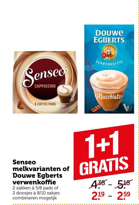 Senseo Melkvarianten Of Douwe Egberts Verwenkoffie Aanbieding Bij Coop