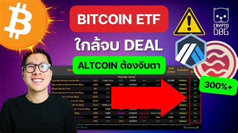 ข่าวคริปโต Spot Bitcoin Etf ใกล้ผ่าน Altcoin ต้องจับตา Youtube