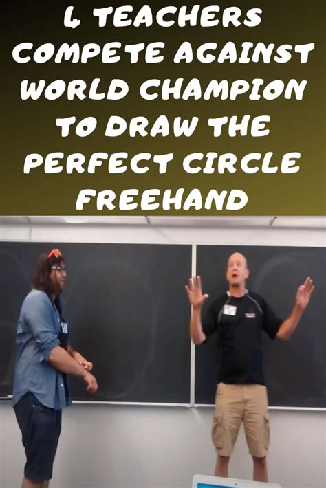 Teachers Compete Against World Champion To Draw The Perfect Circle