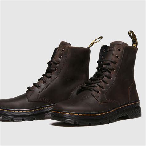 Mens Brown Dr Martens Combs Leather Boots Schuh