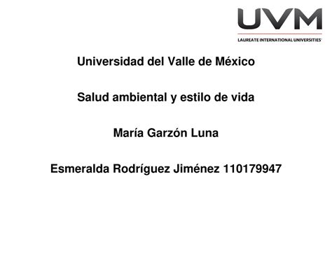 A Erj Cuadro Sin Ptico Universidad Del Valle De M Xico Salud