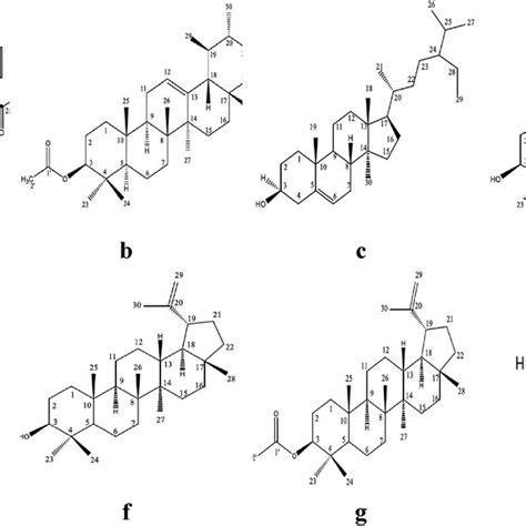 Chemical Structure Of Pure Compound Isolated From Ethyl Acetate Extract