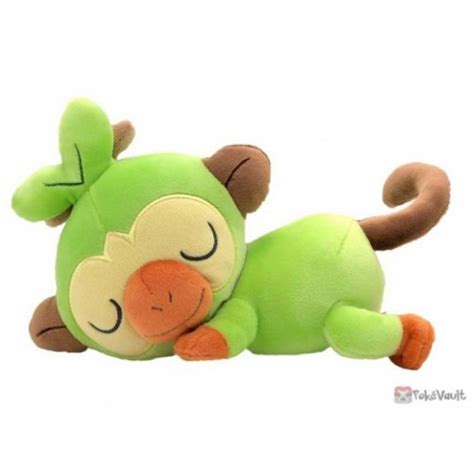 Pokemon 2020 Grookey Takara Tomy Sleeping Friends Series Plush