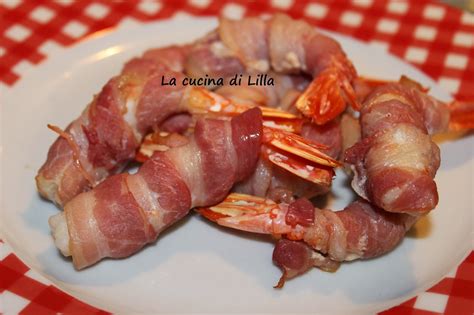 Antipasti Gamberi Avvolti Nella Pancetta