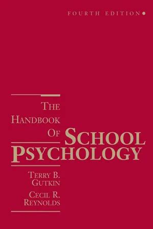 [PDF] The Handbook of School Psychology by Terry B. Gutkin, 4th edition ...